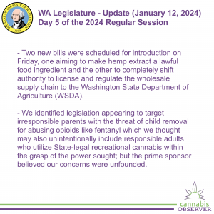 WA Legislature - Update (January 12, 2024) - Takeaways