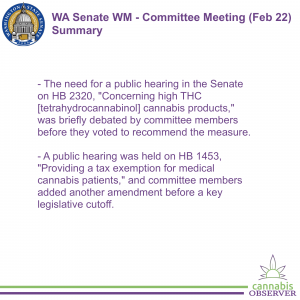 2024-02-22 - WA Senate WM - Committee Meeting - Summary - Takeaways