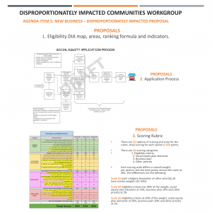 WA SECTF - Public Meeting (Sep 14, 2021) - Legislative Proposals - Disproportionately Impacted Communities