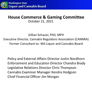 WA House COG - Committee Meeting (Oct 21, 2021) - WSLCB Presenters