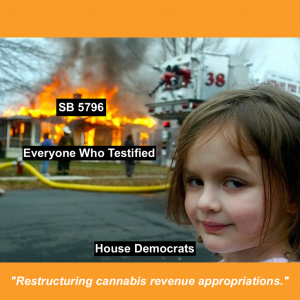 Disaster Girl - SB 5796 - Restructuring Cannabis Revenue Appropriations