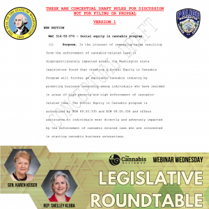 Social Equity Program Rulemaking - The Cannabis Alliance Legislative Roundtable Webinar