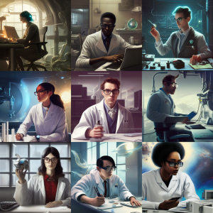 Scientists as Envisioned by AI