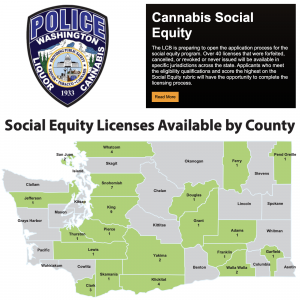 WSLCB - Social Equity Licenses By County