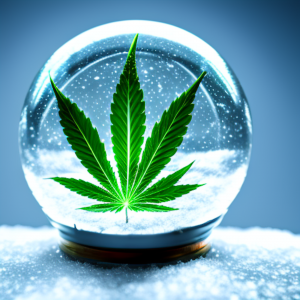 Cannabis Leaf - Snow Globe