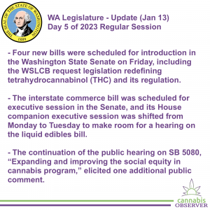 WA Legislature - Update (Jan 13, 2023)