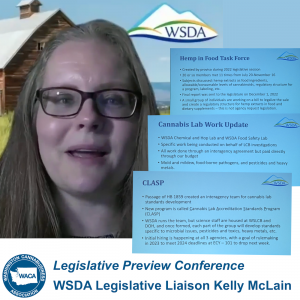 WACA Legislative Preview Conference - WSDA Update - Kelly McLain
