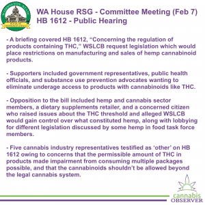 WA House RSG - Committee Meeting (Feb 7, 2023) - HB 1612 - Public Hearing - Takeaways