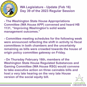 WA Legislature - Update (Feb 16, 2023) - Takeaways