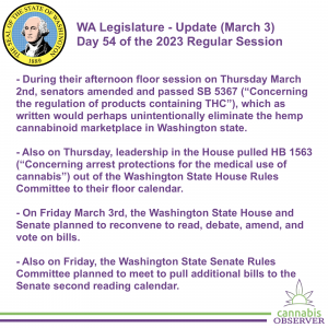 WA Legislature - Update (March 3, 2023) - Takeaways