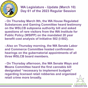 WA Legislature - Update (March 10, 2023) - Takeaways