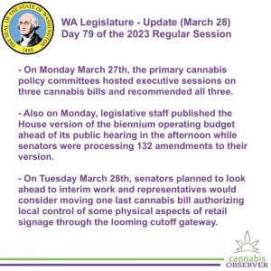 WA Legislature - Update (March 28, 2023) - Takeaways