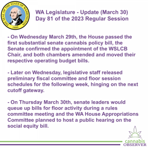 WA Legislature - Update (March 30, 2023) - Takeaways