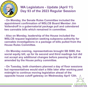 WA Legislature - Update (April 11, 2023) - Takeaways