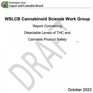 2023-10-05 - WSLCB - Work Group - Cannabinoid Science - Public Meeting - Summary - Takeaways
