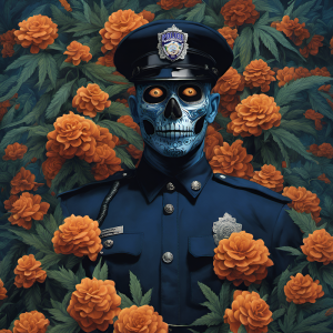 Dia de los Muertos - Police Officer - Cannabis