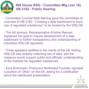 2024-01-16 - WA House RSG - Committee Meeting - HB 2182 - Public Hearing - Takeaways