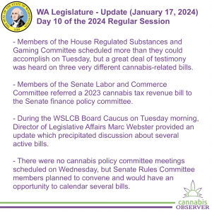 WA Legislature - Update (January 17, 2024) - Takeaways