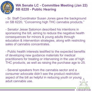 2024-01-22 - WA Senate LC - Committee Meeting - SB 6220 - Public Hearing - Takeaways