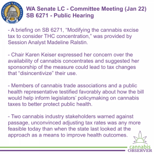 2024-01-22 - WA Senate LC - Committee Meeting - SB 6271 - Public Hearing - Takeaways