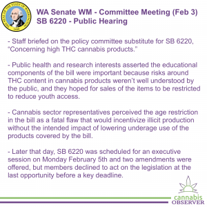 2024-02-03 - WA Senate WM - Committee Meeting - SB 6220 - Public Hearing - Takeaways