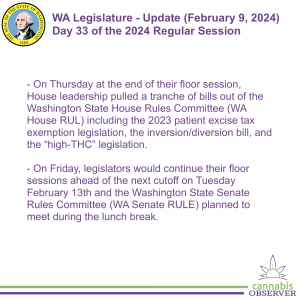 WA Legislature - Update (February 9, 2024) - Takeaways