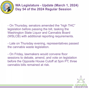 WA Legislature - Update (March 1, 2024) - Takeaways