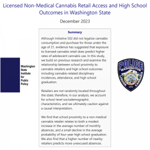 WSIPP - Licensed Retail Access and High School Outcomes - Summary