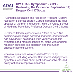 2024-09-19 - UW ADAI - Symposium - 2024 - Reviewing the Evidence - Deepak Cyril D'Souza - Takeaways